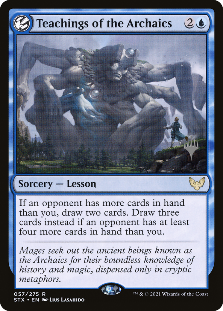 Teachings of the Archaics (PPSTX-057) - Strixhaven: School of Mages Promos: (lesson) Foil