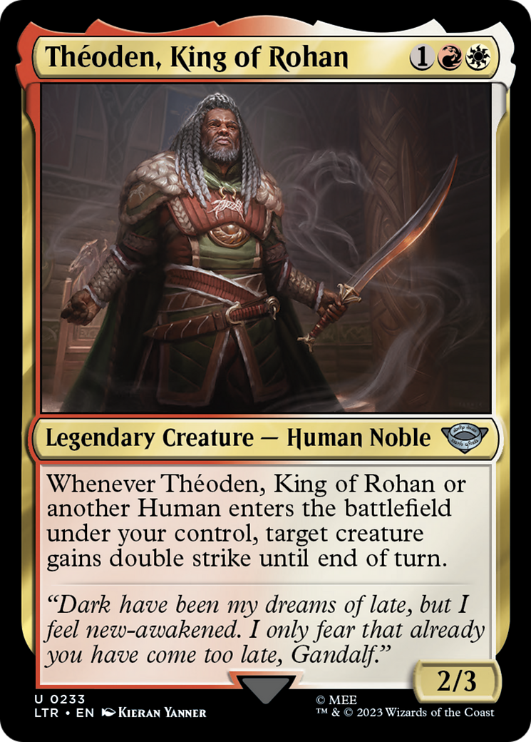 Theoden, King of Rohan (LTR-233) - The Lord of the Rings: Tales of Middle-earth Foil