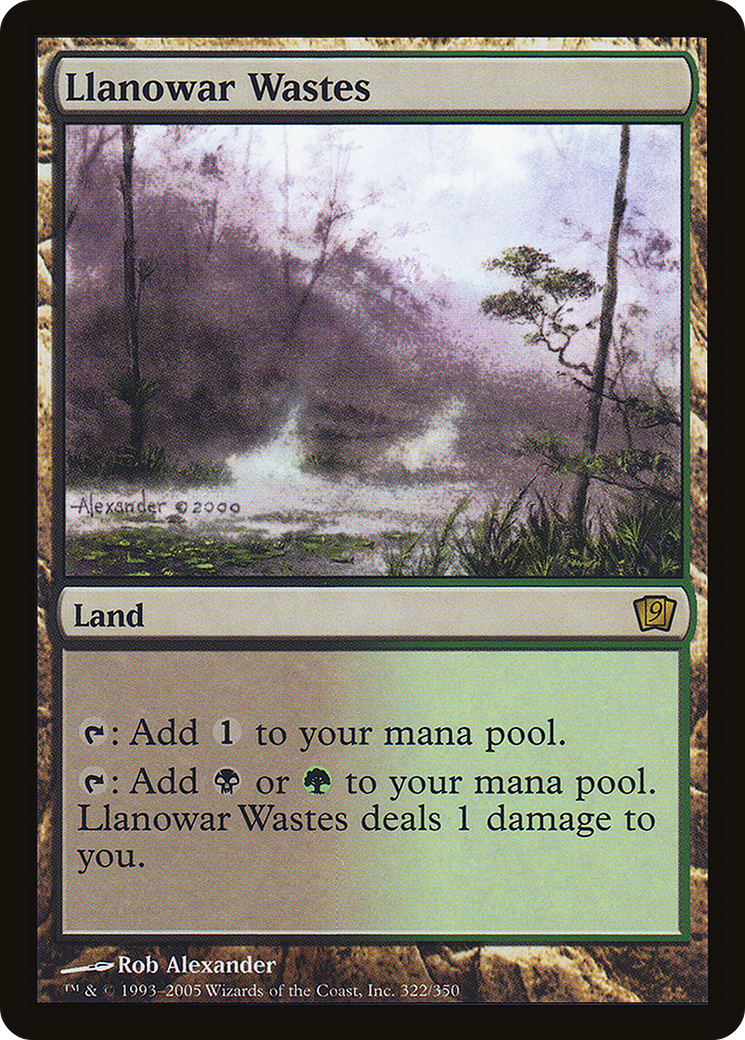 Llanowar Wastes (9ED-322★) - 9th Edition