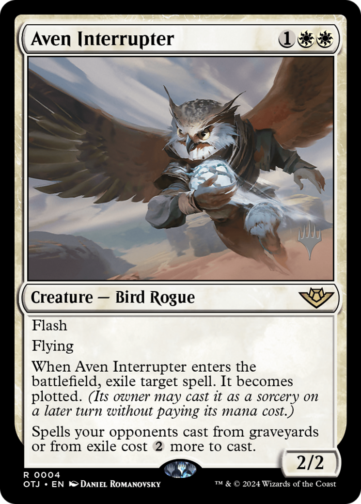 Aven Interrupter (PPOTJ-004) - Outlaws of Thunder Junction Promos Foil