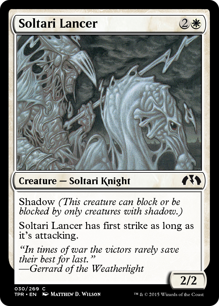 Soltari Lancer (TPR-030) - Tempest Remastered Foil