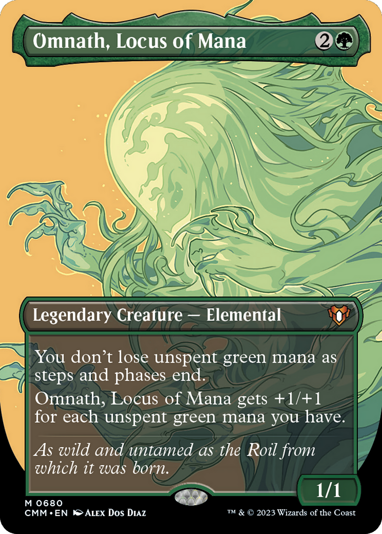 Omnath, Locus of Mana (Borderless) (CMM-680) - Commander Masters (Borderless)
