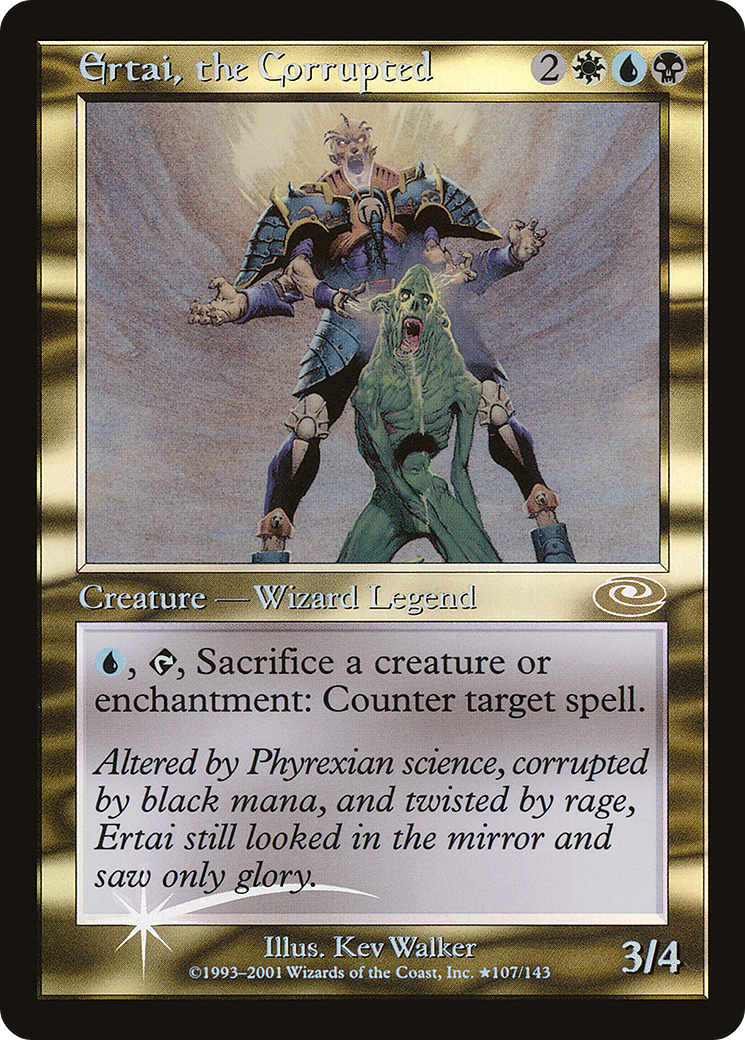 Ertai, the Corrupted (Alt. Art Foil) (PLS-107★) - Planeshift Foil