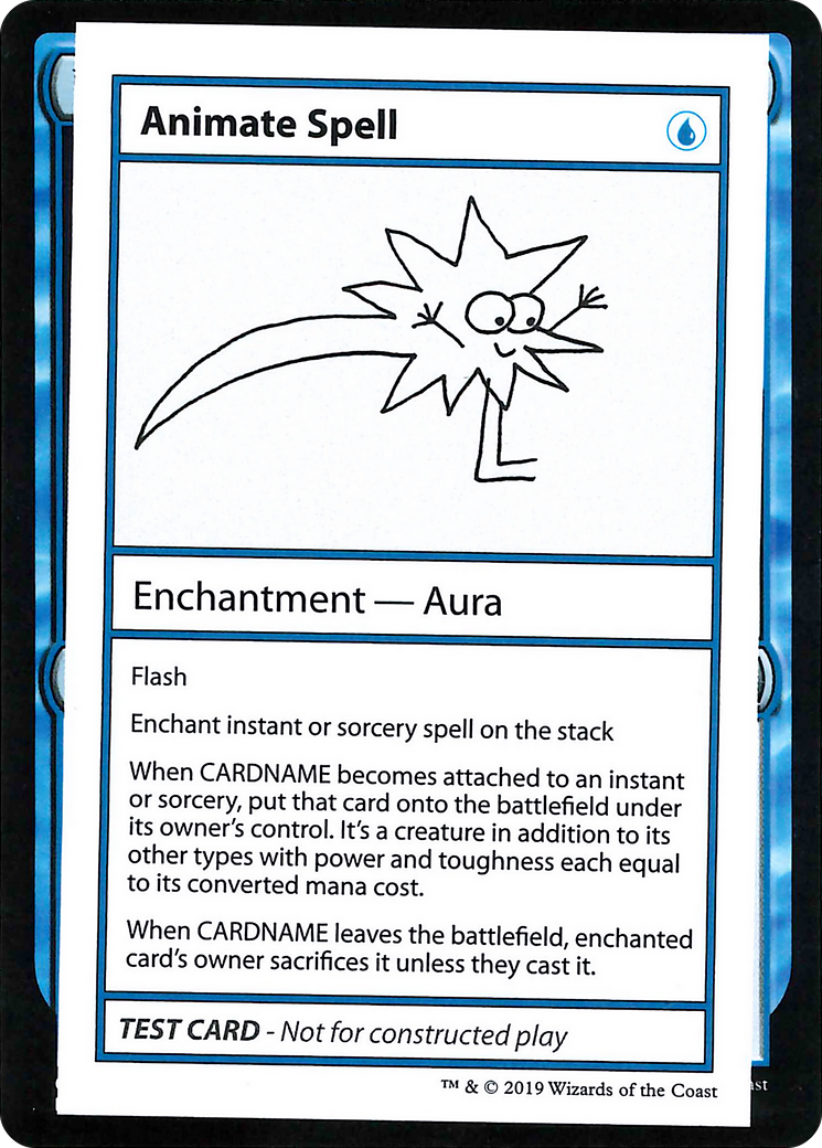 Animate Spell (No PW Symbol) (CMB1-) - Mystery Booster Playtest Cards 2021