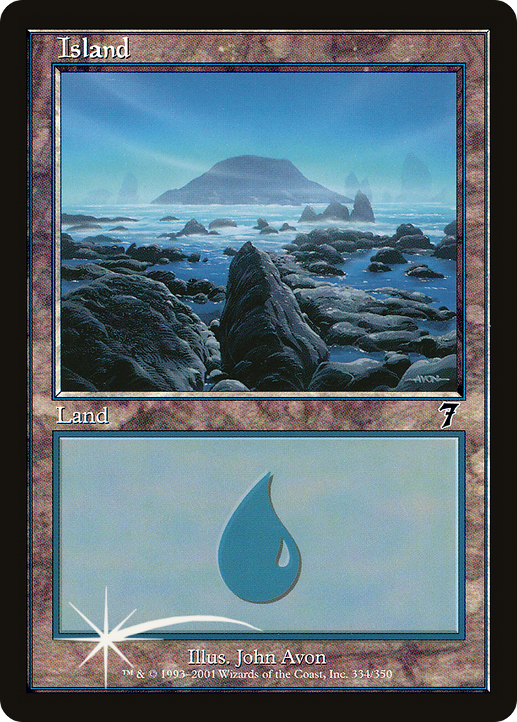 Island (7ED-334★) - 7th Edition Foil