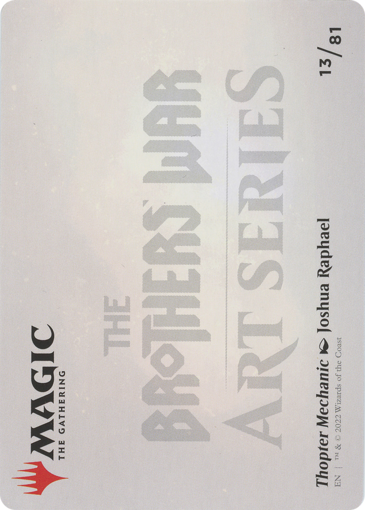 Thopter Mechanic // Thopter Mechanic (ABRO-013) - The Brothers' War Art Series (Borderless)