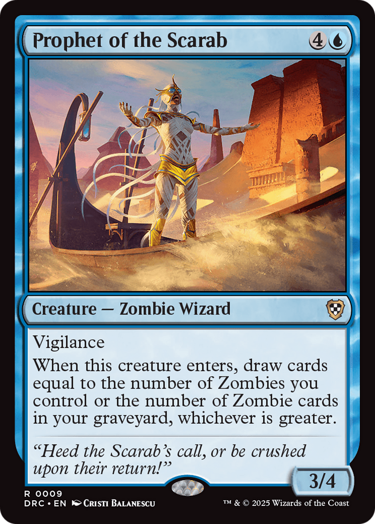 Prophet of the Scarab (DRC-009) - Commander: Aetherdrift