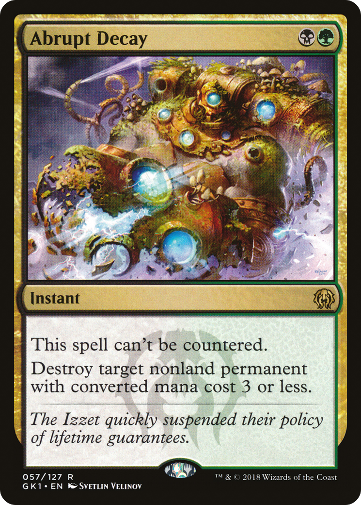 Abrupt Decay (GR1-057) - GRN Guild Kit