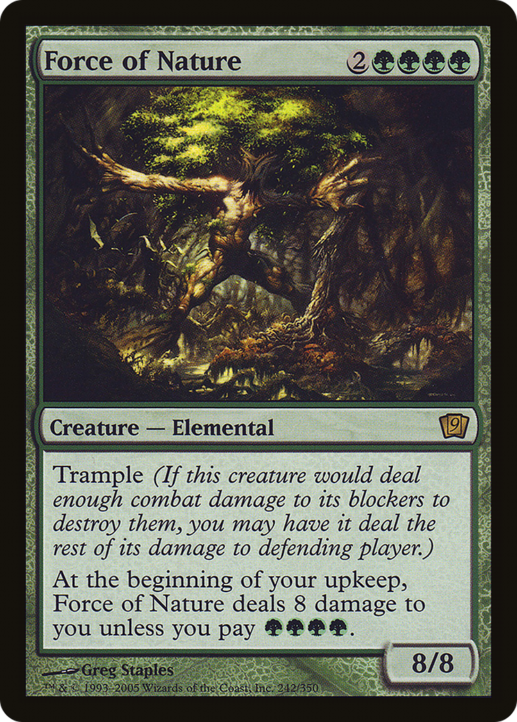 Force of Nature (9ED-242★) - 9th Edition Foil