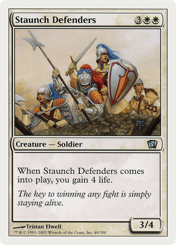 Staunch Defenders (8ED-049) - 8th Edition Foil