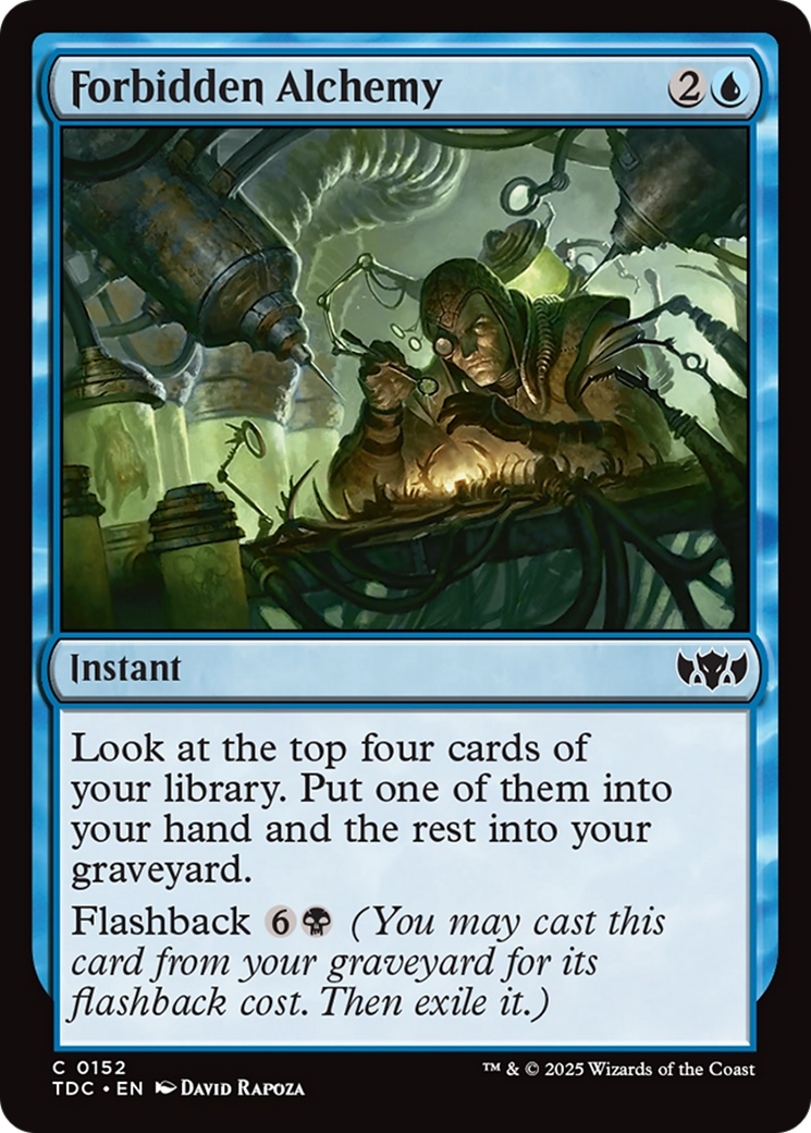Forbidden Alchemy (TDC-152) - Commander: Tarkir: Dragonstorm
