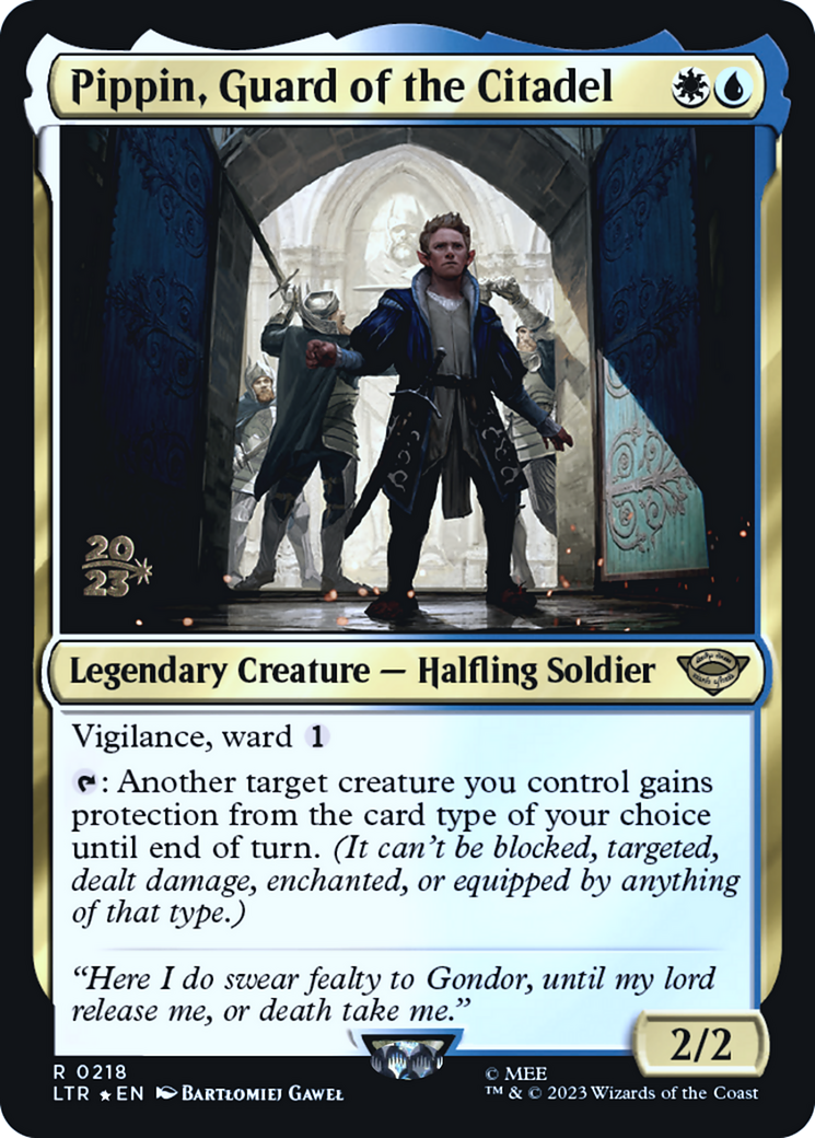 Pippin, Guard of the Citadel (PRE-218S) - Tales of Middle-earth Promos Foil