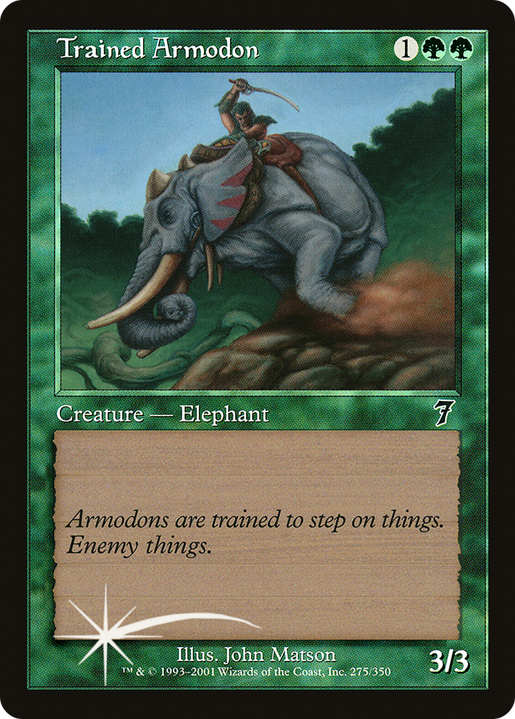 Trained Armodon (7ED-275★) - 7th Edition
