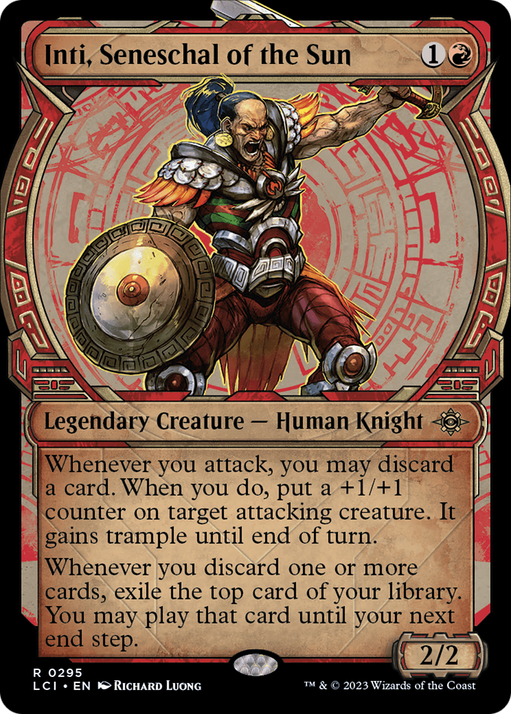 Inti, Seneschal of the Sun (Showcase) (LCI-295) - The Lost Caverns of Ixalan: (Showcase) Foil
