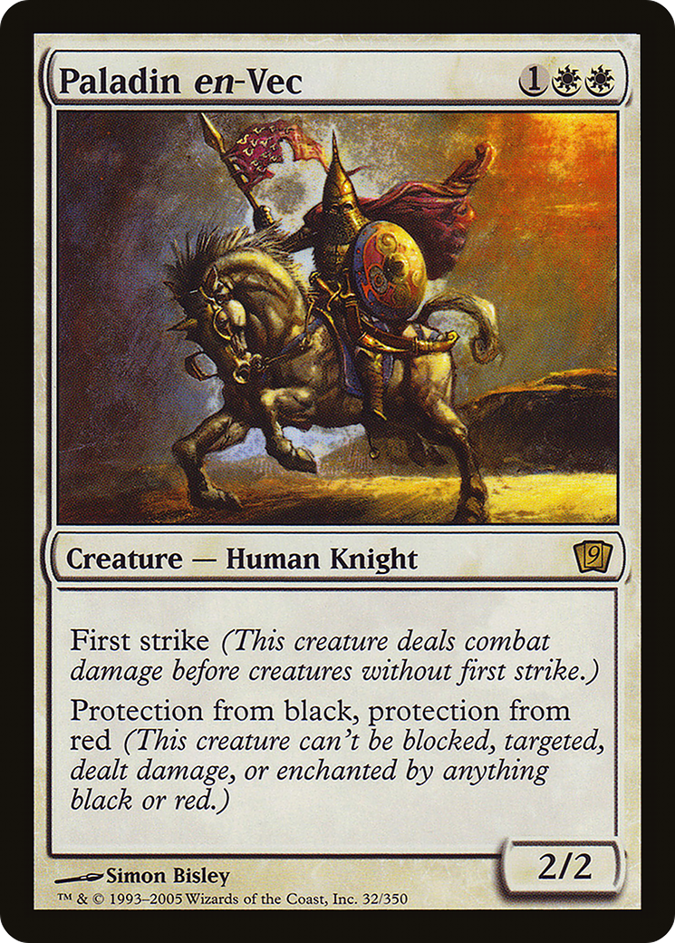 Paladin en-Vec (9ED-32★) - 9th Edition