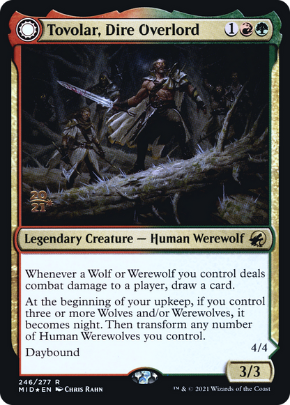 Tovolar, Dire Overlord (PRE-246) - Innistrad: Midnight Hunt Promos: (Double Faced Transform) Foil