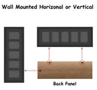 EVORETRO Wooden Display Frame for Magnetic Card Holders- 5 Slot