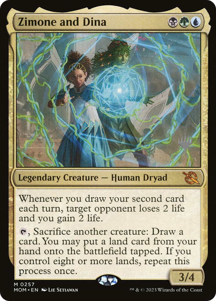 Zimone and Dina (PPMOM-257P) - March of the Machine Promos Foil