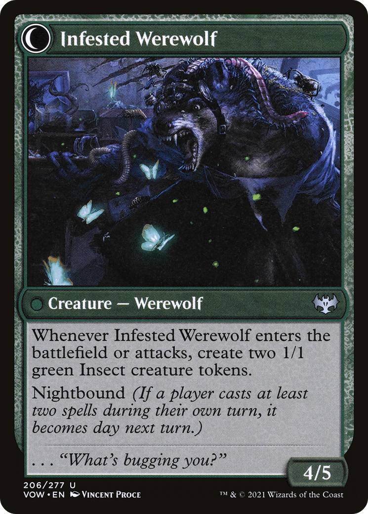 Infestation Expert (VOW-206) - Innistrad: Crimson Vow: (Double Faced Transform) Foil