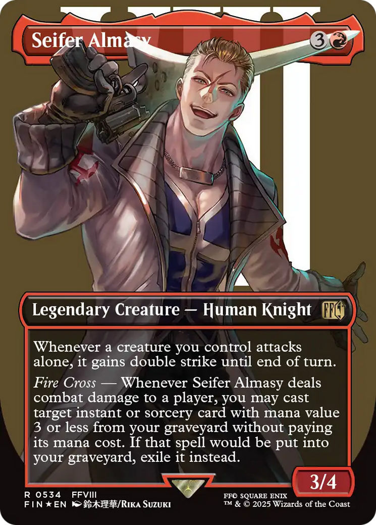 Seifer Almasy (Borderless) (Surge Foil) (FIN-534) - FINAL FANTASY Foil