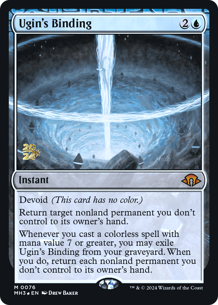 Ugin's Binding (PRE-076) - Modern Horizons 3 Promos: (devoid) Foil