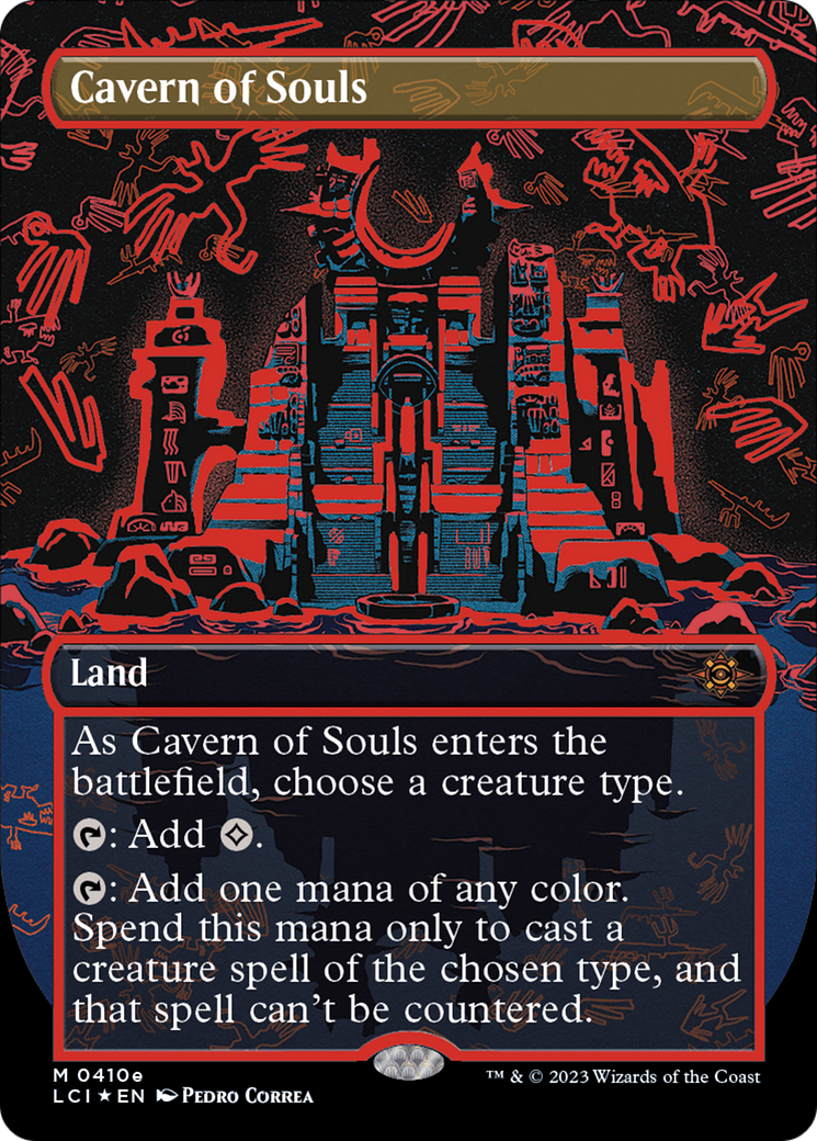 Cavern of Souls (0410e) (Borderless) (LCI-410E) - The Lost Caverns of Ixalan Foil