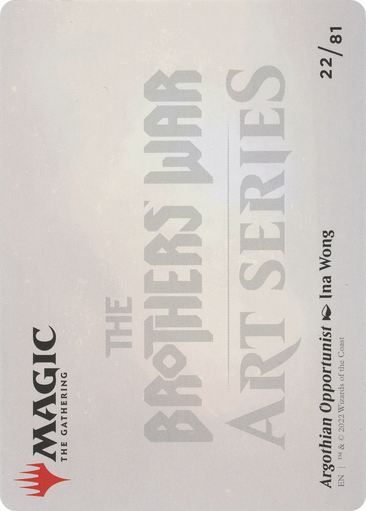 Argothian Opportunist // Argothian Opportunist (ABRO-022) - The Brothers' War Art Series (Borderless)