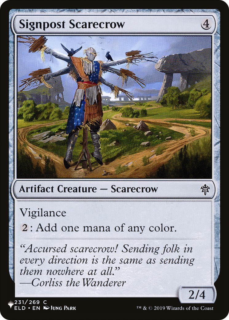 Signpost Scarecrow (LIST-231/269) - The List