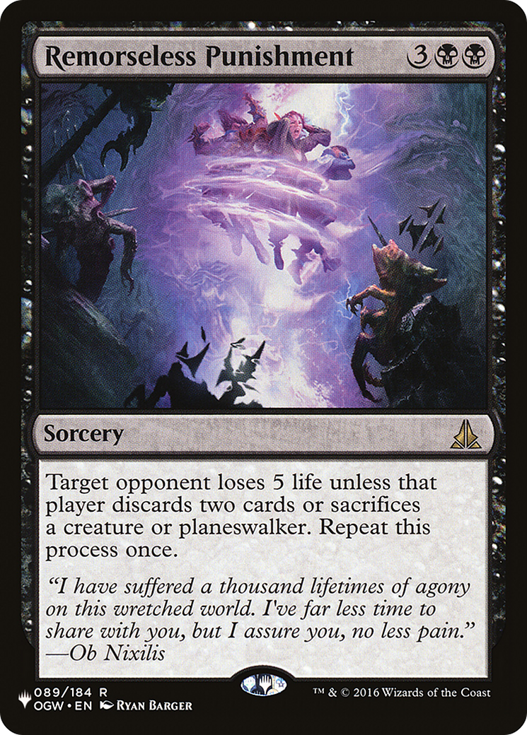 Remorseless Punishment (LIST-OGW-89) - The List