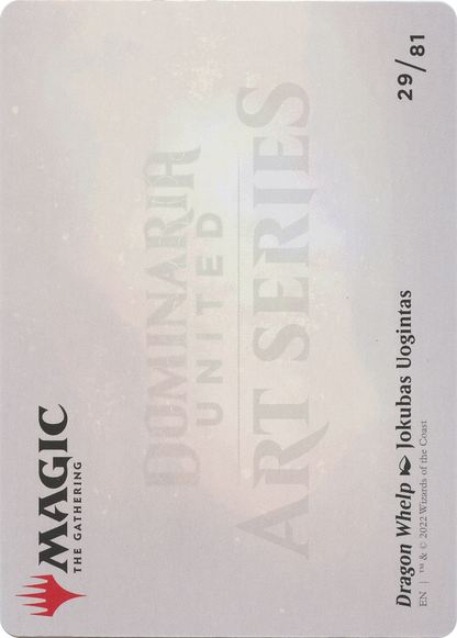 Dragon Whelp // Dragon Whelp (ADMU-029) - Dominaria United Art Series (Borderless) Foil