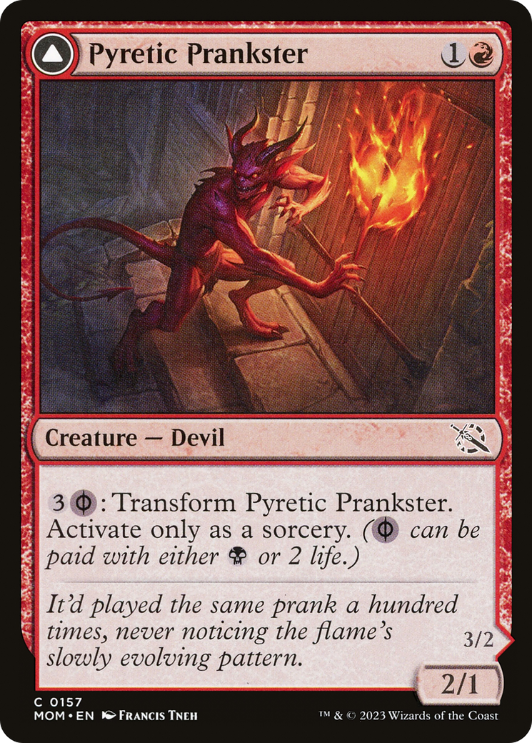 Pyretic Prankster (MOM-157) - March of the Machine Foil
