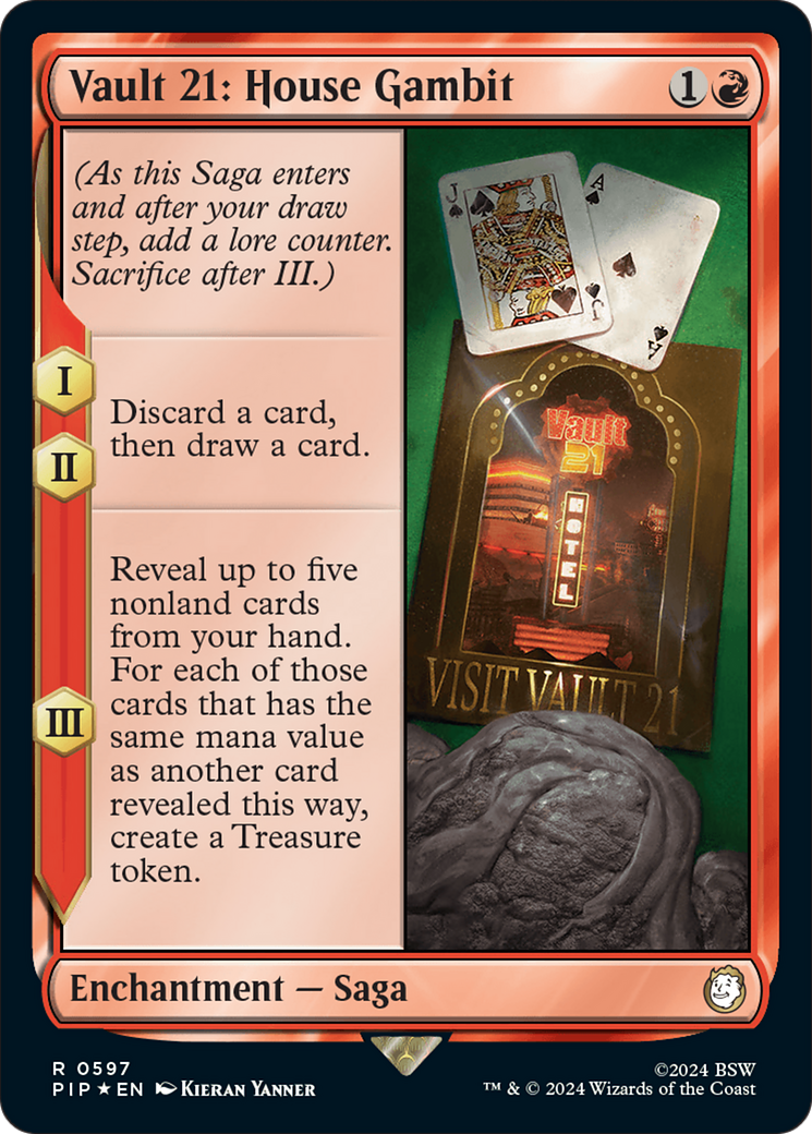 Vault 21: House Gambit (Surge Foil) (PIP-597) - Fallout Foil