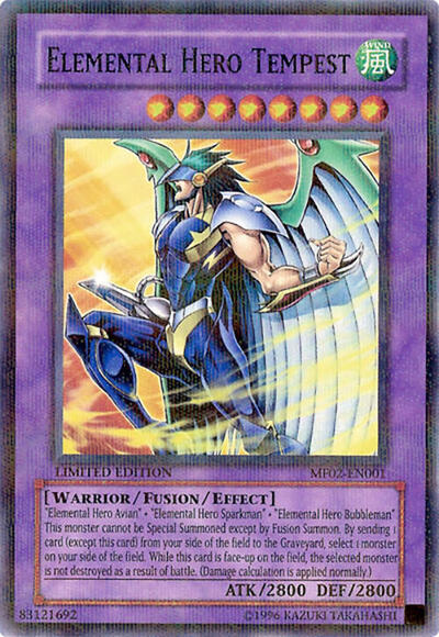 Elemental HERO Tempest (MF02-EN001) [Mattel Action Figure Promos: Series 2]