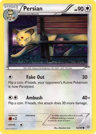Persian 062/98  - Reverse Holofoil XY  Ancient Origins - Common