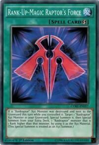 Rank-Up-Magic Raptor's Force (CORE-EN057) [Clash of Rebellions]