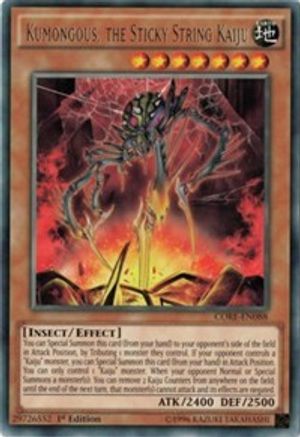 Kumongous, the Sticky String Kaiju (CORE-EN088) - Clash of Rebellions 1st Edition