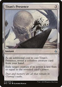 Titan's Presence (14) [Battle for Zendikar]