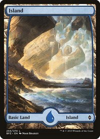 Island (255) - Full Art (255) [Battle for Zendikar]