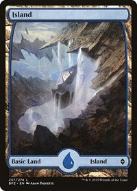 Island (257) - Full Art (257) [Battle for Zendikar]