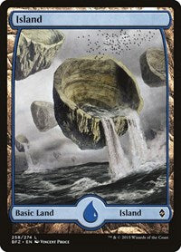 Island (258) - Full Art (258) [Battle for Zendikar]