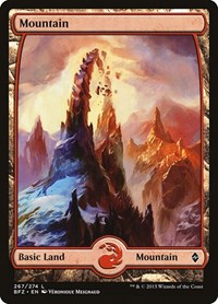 Mountain (267) - Full Art (267) [Battle for Zendikar]