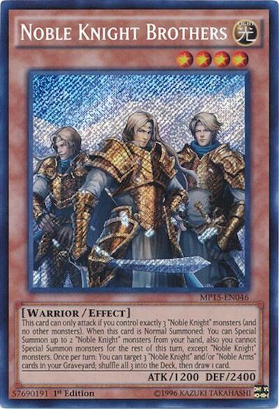 Noble Knight Brothers (MP15-EN046) [2015 Mega-Tins Mega Pack]
