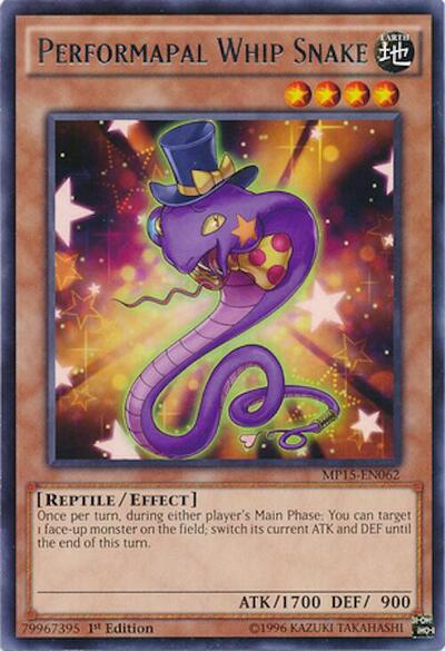 Performapal Whip Snake (MP15-EN062) [2015 Mega-Tins Mega Pack]