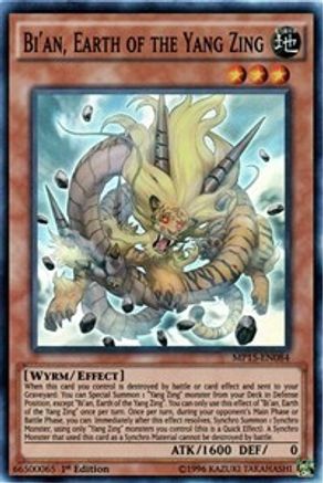 Bi'an, Earth of the Yang Zing (MP15-EN084) - 2015 Mega-Tins Mega Pack 1st Edition