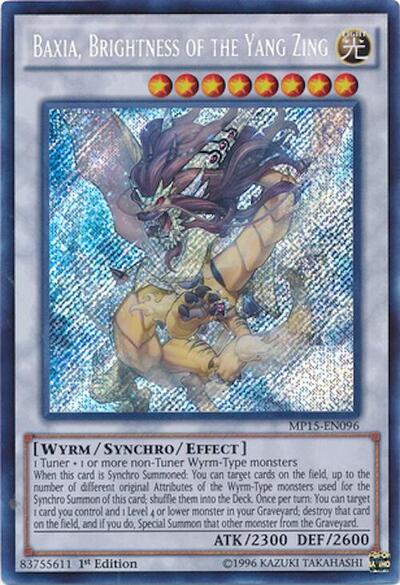 Baxia, Brightness of the Yang Zing (MP15-EN096) [2015 Mega-Tins Mega Pack]