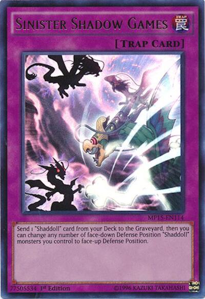 Sinister Shadow Games (MP15-EN114) [2015 Mega-Tins Mega Pack]
