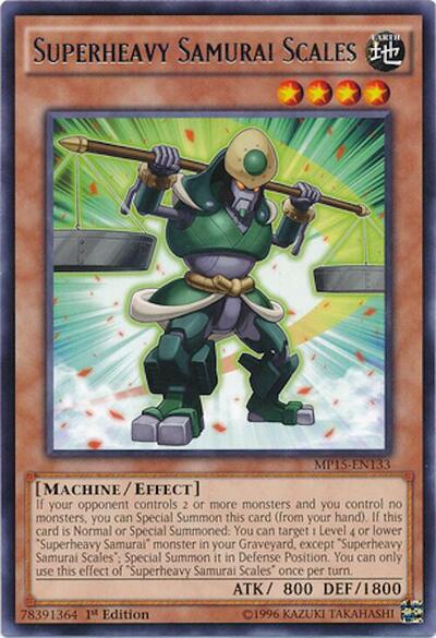 Superheavy Samurai Scales (MP15-EN133) [2015 Mega-Tins Mega Pack]