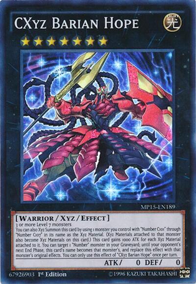 CXyz Barian Hope (MP15-EN189) [2015 Mega-Tins Mega Pack]