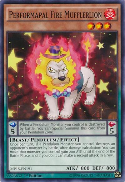 Performapal Fire Mufflerlion (MP15-EN191) [2015 Mega-Tins Mega Pack]
