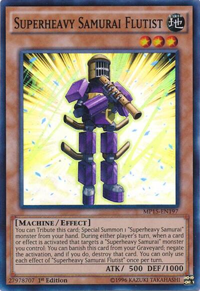 Superheavy Samurai Flutist (MP15-EN197) [2015 Mega-Tins Mega Pack]